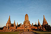 Ayutthaya, Thailand. Wat Chaiwatthanaram, general view of the wat from south. 